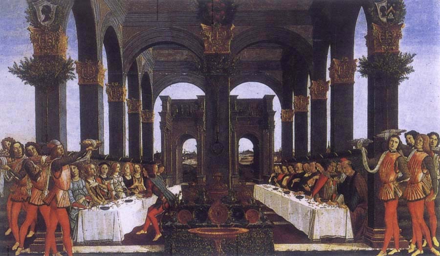 The novel of the Anastasius degli Onesti the wedding banquet